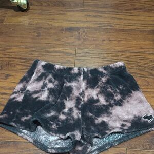 Cozy Black and Pink Tie-Dye Women's Shorts